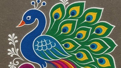 <p>ఈ నెమలి ముగ్గు చాలా అందంగా ఉంది కదా! ఈ ముగ్గు కూడా వాకిలికి మరింత అందాన్ని తీసుకొస్తుంది. తక్కువ రంగులు ఉన్నా సరిపోతుంది. చిన్న ముగ్గు, తక్కువ శ్రమ.</p> (pinterest)
