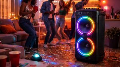 A good party speaker fades into the background. The music carries the room, and everything else takes care of itself. (AI generated) A good party speaker fades into the background. The music carries the room, and everything else takes care of itself. (AI generated)