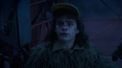 Gaten Matarazzo in a still from the finale episode of Stranger Things.