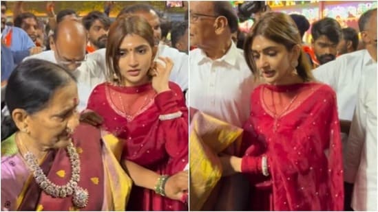 అమ్మమ్మ కోసం ఆందోళన- తిరుమల శ్రీవారిని ఫ్యామిలీతో దర్శించుకున్న శ్రీలీల- మనవరాలిగా బాధ్యత- నెటిజన్స్ ఫిదా!