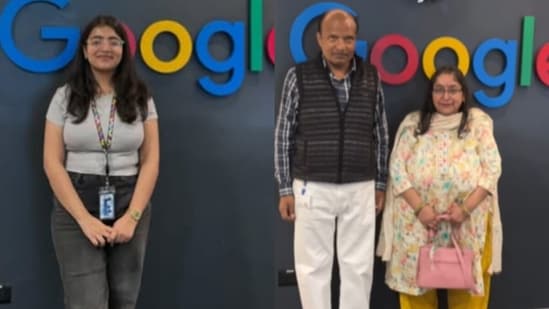 A Google techie’s emotional office tour with her parents went viral. (Instagram/pragyaa.this.side)