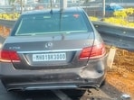 Mercedes crash triggers pile-up on Coastal Road Mercedes crash triggers pile-up on Coastal Road