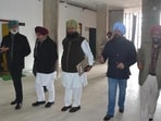 Bholath MLA Sukhpal Singh Khaira during the Vidhan Sabha session in Chandigarh on Tuesday. (HT Photo)