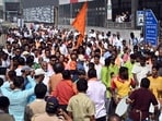 Mumbai, India. Dec 30, 2025 - Shiv Sena (UBT) party workers participated in the rally during the Shiv Sena candidate filing for the BMC election nomination at Worli. Dec 30, 2025. (Photo by Raju Shinde/HT Photo) (Raju Shinde) Mumbai, India. Dec 30, 2025 - Shiv Sena (UBT) party workers participated in the rally during the Shiv Sena candidate filing for the BMC election nomination at Worli. Dec 30, 2025. (Photo by Raju Shinde/HT Photo) (Raju Shinde)