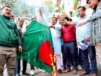 Protests were organised across parts of country earlier against alleged atrocities on minority Hindus in the country, Protests were organised across parts of country earlier against alleged atrocities on minority Hindus in the country,