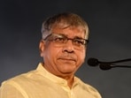 Prakash Ambedkar, chief of Vanchit Bahujan Aghadi. (Photo by Sanket Wankhade/HT PHOTO)
