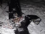 The video, shot at night, was published by Russia's defence ministry.