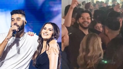 Veer Pahariya's real reaction to AP Dhillon and Tara Sutaria's Thodi Si Daru moment revealed. Veer Pahariya's real reaction to AP Dhillon and Tara Sutaria's Thodi Si Daru moment revealed.