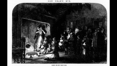 Baking New Year’s Cake, Illustrated London News, January 3, 1852. (HT) Baking New Year’s Cake, Illustrated London News, January 3, 1852. (HT)