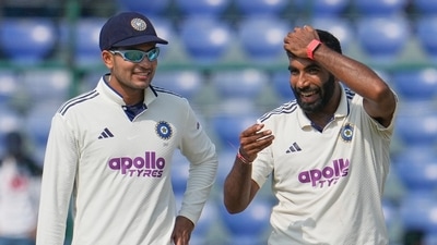 India's captain Shubman Gill talks to Jasprit Bumrah. (AP) India's captain Shubman Gill talks to Jasprit Bumrah. (AP)