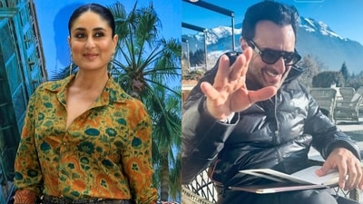 Kareena Kapoor shares rare picture of Saif Ali Khan from family vacation. Kareena Kapoor shares rare picture of Saif Ali Khan from family vacation.