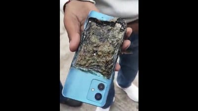 A man’s routine day took a sudden turn when his Motorola smartphone caught fire inside his pocket. (Motorola ) A man’s routine day took a sudden turn when his Motorola smartphone caught fire inside his pocket. (Motorola )