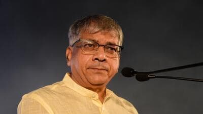 Prakash Ambedkar, chief of Vanchit Bahujan Aghadi. (Photo by Sanket Wankhade/HT PHOTO)