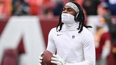Trevon Diggs #7 looks on prior to a game against the Washington Commanders (Getty Images via AFP) Trevon Diggs #7 looks on prior to a game against the Washington Commanders (Getty Images via AFP)