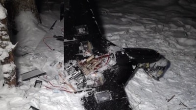 The video, shot at night, was published by Russia's defence ministry. (Screengrab: X/ @mfa_russia)