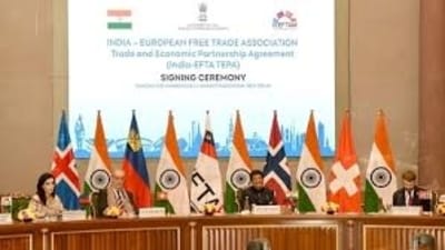 India signed the FTA with Europe's four nation trade bloc in 2024. (AFP file photo) India signed the FTA with Europe's four nation trade bloc in 2024. (AFP file photo)