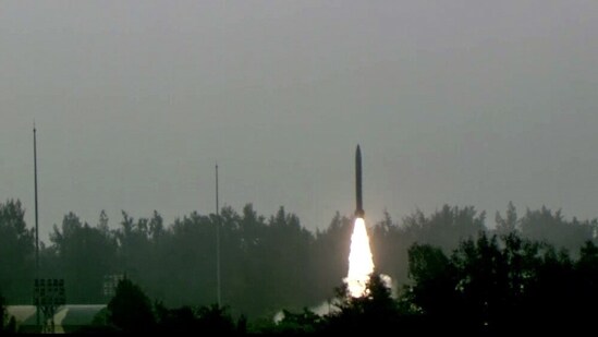 The missile is capable of carrying multiple types of warheads against various targets. (ANI Video Grab)