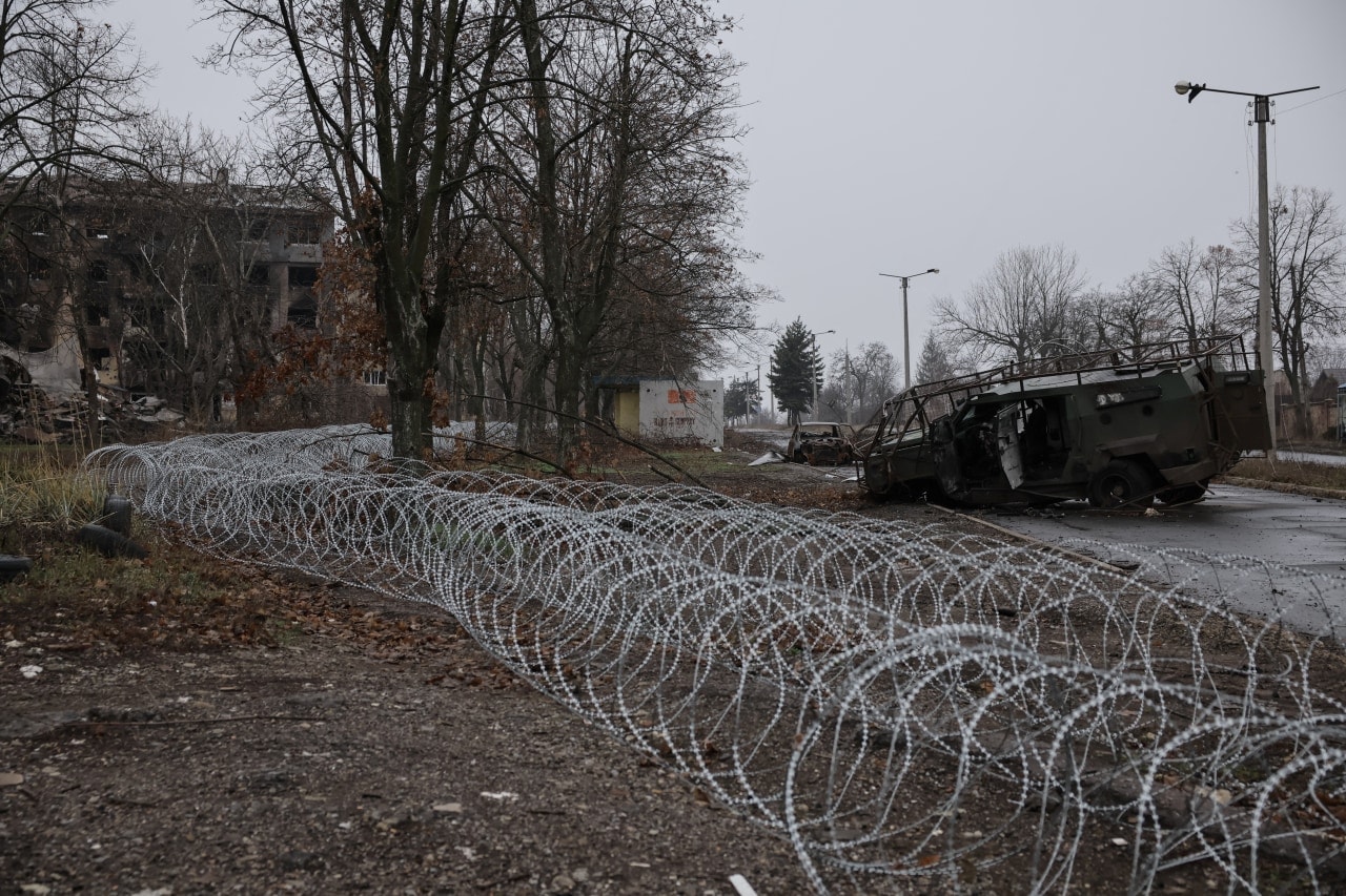 A photo of the front-line town of Kostyantynivka provided by the Ukrainian military. A photo of the front-line town of Kostyantynivka provided by the Ukrainian military.
