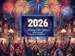 Happy New Year 2026 wishes: Here's to new beginnings and pursuing your dreams. (Made using Gemini AI)