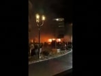 A fire in a bar in Crans-Montana, a ski resort in the canton of Valais, Switzerland, early on January 1, 2026. Several dozen people are presumed dead and around 100 injured after a fire ripped through a crowded bar after a blast in the luxury Swiss ski resort of Crans-Montana, Swiss police said. Police, firefighters and rescuers rushed to the popular resort, which is set to host the Ski World Cup from January 30, after the fire broke out in the early hours of New Year's Day.