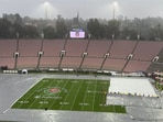 With thunderstorms forecasted, heavy rain has created concerns for the Rose Bowl. 