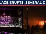 A massive New Year’s explosion tore through Switzerland’s famous ‘Le Constellation’ bar in the Swiss Alps around 1:30 am, sending huge plumes of smoke into the night. S