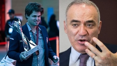 Magnus Carlsen spoke on comparisons with Garry Kasparov. Magnus Carlsen spoke on comparisons with Garry Kasparov.