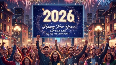 Happy New Year 2026 wishes: Here's to new beginnings and pursuing your dreams. (Made using Gemini AI) Happy New Year 2026 wishes: Here's to new beginnings and pursuing your dreams. (Made using Gemini AI)