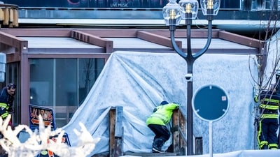 Rescuers and fire-fighters work at the site of an explosion that ripped through a bar in Crans-Montana on January 1, 2026. (AFP) Rescuers and fire-fighters work at the site of an explosion that ripped through a bar in Crans-Montana on January 1, 2026. (AFP)