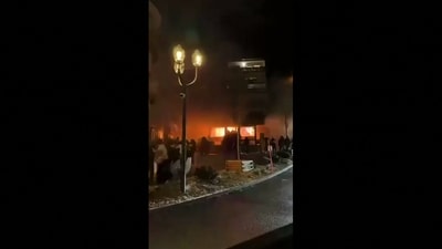 A fire in a bar in Crans-Montana, a ski resort in the canton of Valais, Switzerland, early on January 1, 2026. Several dozen people are presumed dead and around 100 injured after a fire ripped through a crowded bar after a blast in the luxury Swiss ski resort of Crans-Montana, Swiss police said. Police, firefighters and rescuers rushed to the popular resort, which is set to host the Ski World Cup from January 30, after the fire broke out in the early hours of New Year's Day. (AFP) A fire in a bar in Crans-Montana, a ski resort in the canton of Valais, Switzerland, early on January 1, 2026. Several dozen people are presumed dead and around 100 injured after a fire ripped through a crowded bar after a blast in the luxury Swiss ski resort of Crans-Montana, Swiss police said. Police, firefighters and rescuers rushed to the popular resort, which is set to host the Ski World Cup from January 30, after the fire broke out in the early hours of New Year's Day. (AFP)