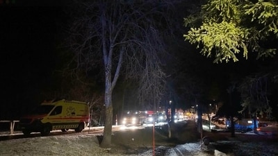 The incident took place at around 1.30 am (local time) while New Year's celebrations were underway. (Police Cantonale Valaisanne via AP)