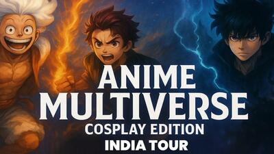 The poster of the Anime Multiverse Cosplay Edition India Tour. (BMS) The poster of the Anime Multiverse Cosplay Edition India Tour. (BMS)