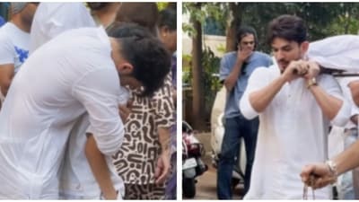 Arjun Bijlani could not stop his emotions as he performed the last rites of his father in law. Arjun Bijlani could not stop his emotions as he performed the last rites of his father in law.
