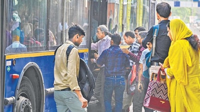 The number of public buses per person in India remains among the lowest globally, and even Mumbai and Delhi fall short of recommended fleets. RAJ K RAJ /HT PHOTO The number of public buses per person in India remains among the lowest globally, and even Mumbai and Delhi fall short of recommended fleets. RAJ K RAJ /HT PHOTO