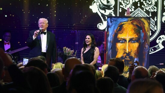 The president’s annual New Year’s bash was set to kick off Wednesday evening at 7:30 pm local time, as per The Independent, at the Palm Beach manor and club owned by the president, and is expected to be well-attended by the MAGA elite.(Getty Images via AFP)