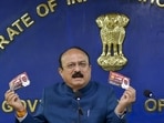 Delhi education minister Ashish Sood addresses the media on Friday. (PTI)