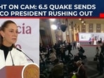 A strong earthquake rattled southern and central Mexico, interrupting President Claudia Sheinbaum’s first news briefing of the new year as seismic alarms sounded. A strong earthquake rattled southern and central Mexico, interrupting President Claudia Sheinbaum’s first news briefing of the new year as seismic alarms sounded.