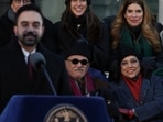 Mahmood Mamdani and Mira Nair, parents of Mayor Zohran Mamdani react as Mamdani speaks during his inauguration ceremony, Thursday, Jan. 1, 2026, in New York. (AP Photo/Heather Khalifa) Mahmood Mamdani and Mira Nair, parents of Mayor Zohran Mamdani react as Mamdani speaks during his inauguration ceremony, Thursday, Jan. 1, 2026, in New York. (AP Photo/Heather Khalifa)