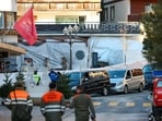 Emergency personnel work outside the "Le Constellation" bar. Addressing a joint press conference with Swiss President Guy Parmelin and other officials, Commander of the Valais Contonal Police Frederic Gisler confirmed the toll for the first time since the tragedy struck earlier in the day."As I speak to you, we have identified around 40 people who have died, and another 115 people severely injured," Gisler said in the press conference.