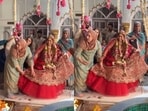 A wedding ritual took a funny turn when foreign friends unknowingly walked during the pheras.