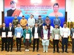 Chief Minister Dhami appointed 215 officers in Uttarakhand, stressing police responsibility in law enforcement and safety. Chief Minister Dhami appointed 215 officers in Uttarakhand, stressing police responsibility in law enforcement and safety.