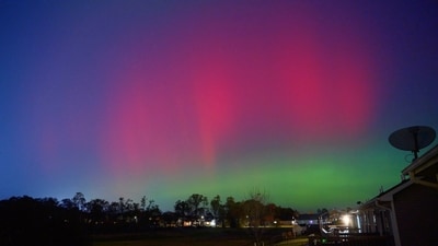 Forecasters warn that auroras are unpredictable. Conditions could strengthen and push the lights farther south. (Brian Owens via REUTERS)