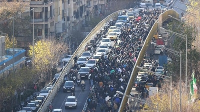 The protests were sparked by economic stagnation and high inflation (AFP) The protests were sparked by economic stagnation and high inflation (AFP)