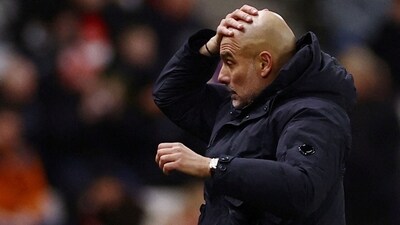 Manchester City trail Arsenal by four points at the top of the Premier League. (Action Images via Reuters)