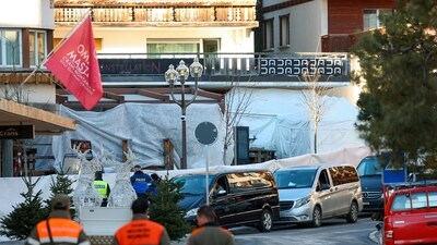 Emergency personnel work outside the "Le Constellation" bar. Addressing a joint press conference with Swiss President Guy Parmelin and other officials, Commander of the Valais Contonal Police Frederic Gisler confirmed the toll for the first time since the tragedy struck earlier in the day."As I speak to you, we have identified around 40 people who have died, and another 115 people severely injured," Gisler said in the press conference. (REUTERS)