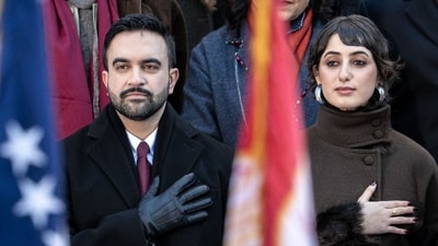Mamdani has added a "block party" to the official inauguration events to allow thousands of New Yorkers to take part. (Getty Images via AFP) Mamdani has added a "block party" to the official inauguration events to allow thousands of New Yorkers to take part. (Getty Images via AFP)