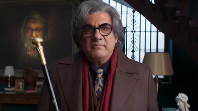 Boman Irani in a still from The Raja Saab. Boman Irani in a still from The Raja Saab.