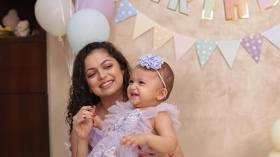 Drashti Dhami shared a series of pictures with her daughter. Drashti Dhami shared a series of pictures with her daughter.