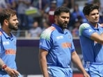 **EDS, YEARENDERS 2025: SPORTS-CRICKET** Dubai: Indian players Rohit Sharma, Virat Kohli and Shubman Gill during the ICC Champions Trophy cricket match between India and New Zealand, at Dubai International Cricket Stadium, in Dubai, UAE, Sunday, March 2, 2025. (PTI Photo/Arun Sharma) (PTI03_02_2025_000119A)(PTI12_24_2025_000281A) (PTI)