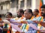 Reacting to Pawar’s statement that corruption had plagued the civic body and pushed it into debt, Chavan noted that the BJP had ruled the PCMC from 2017 to 2022, after which the corporation had been under an administrator appointed by the state government. (HT) Reacting to Pawar’s statement that corruption had plagued the civic body and pushed it into debt, Chavan noted that the BJP had ruled the PCMC from 2017 to 2022, after which the corporation had been under an administrator appointed by the state government. (HT)